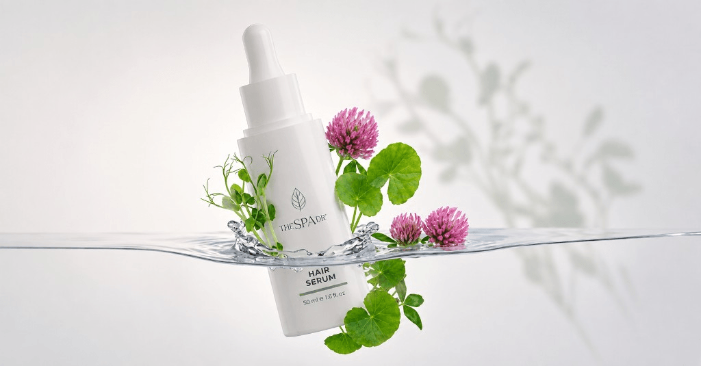 The Spa Dr. Hair Serum bottle with botanical ingredients