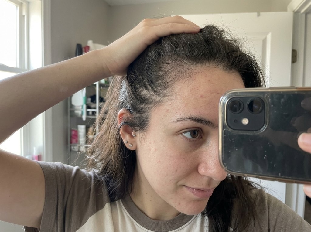 Thicker-looking hair you can feel in your hands